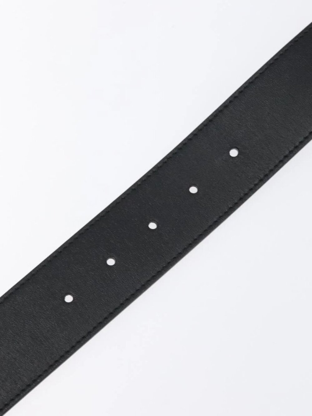 GUCCI GG Marmont Belt Leather 31.5" Black Gold 400593 Auth SW818M - Picture 7 of 11